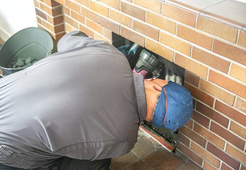 Inspectie openhaard