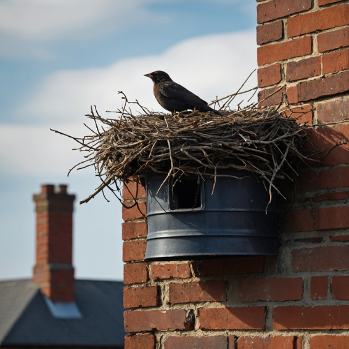 Vogelnest verwijderen