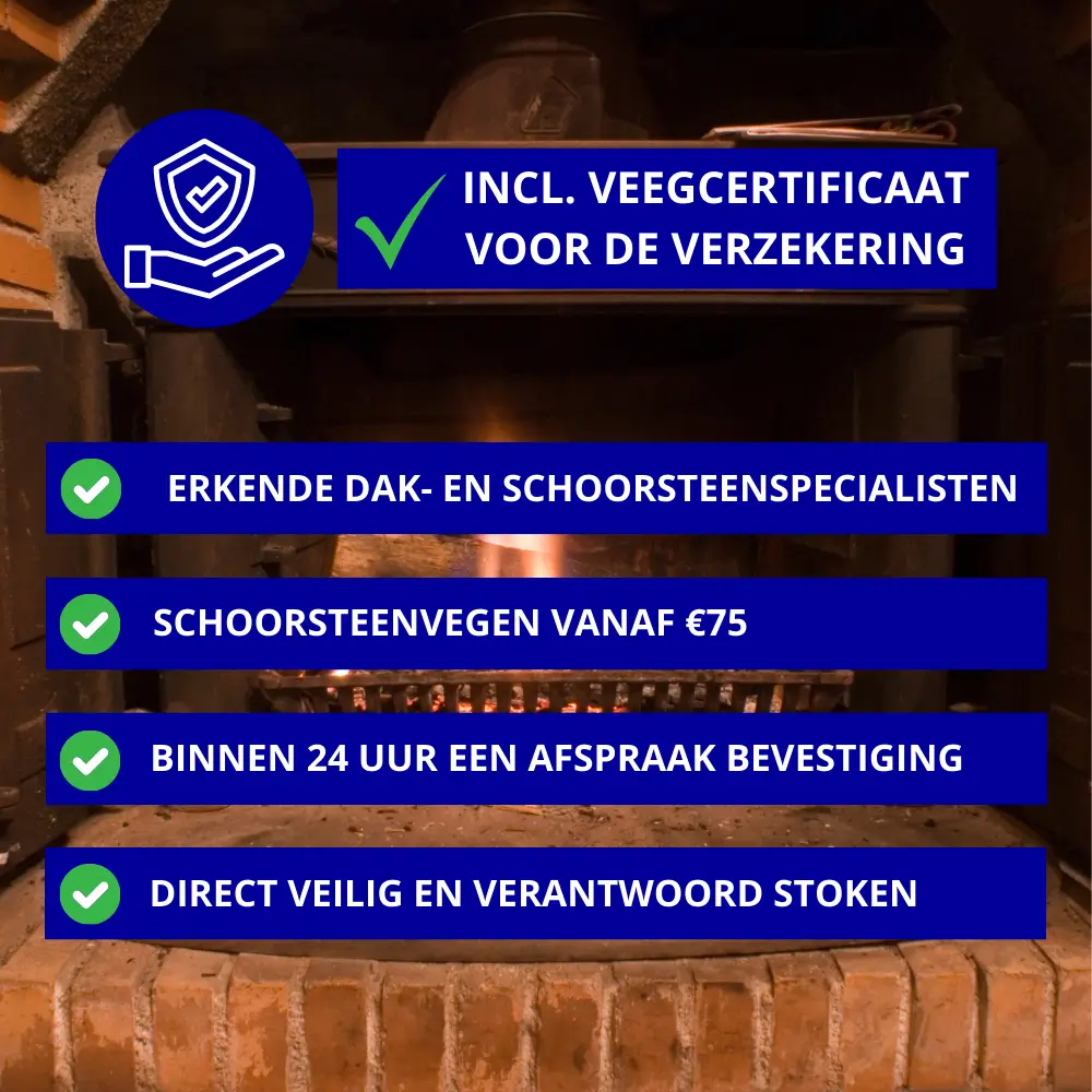 Schoorsteenvegen veegbewijs en andere voordelen van schoorsteenvegen bij Zwarte Duif